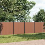 vidaXL Ograjni panel rjav 1564x186 cm WPC | Shoptok.si