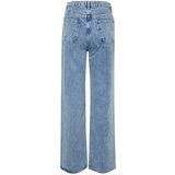 Trendyol Blue Waist Detailed High Waist 90's Wide Leg Jeans | shoptok.hr