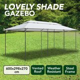  Sjenica 600 x 298 x 270 cm bijela 180 g/m² | shoptok.hr