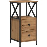 Maison Chic Nočna omarica - Nočna miza artisan hrast 34x35,5x70 cm inženirski les, (21688062) | Shoptok.si