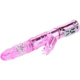 Baile Pretty Love - vibrator s leptirastim i klitoralnim nastavkom (ružičasti) | shoptok.hr