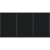 vidaXL set od 5 dijelova za objedovanje u vrtu s jastučićima crni poli ratan, vrtni stol crni 160x80x73 cm kaljeno staklo | shoptok.hr