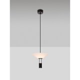 Nova Luce Mat crna LED viseća svjetiljka aluminijska sa sjenilom od akrilnog stakla ø 22 cm Anafi – | shoptok.hr