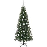 vidaXL Umestno božično drevo med 300 LED Zelena 180 cm PE in PVC | Shoptok.si