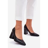 VINCEZA Elegant High Heel Shoes Black 62220 | ePonuda.com