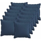  Presvlaka za jastuk 12 kom. HOUTEN Plava 40 x 40 cm Umjetni lan - Plava 40 x 40 cm 12 | shoptok.hr