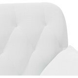  Ljubavni kauč s gumbima Bijela 111 x 68 x 80 cm Tkanina | Eponuda.com