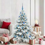 vidaXL Umjetno božićno drvce s stalakom Zelena 150 cm PE i PVC | shoptok.hr