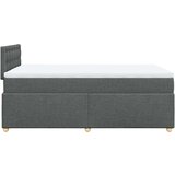 Krevet s oprugama i madracem tamnosivi 120 x 200 cm od tkanine | shoptok.hr