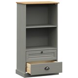 Regal za knjige VIGO sivi 60x35x114,5 cm od masivne borovine | shoptok.hr