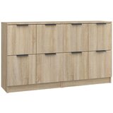 Maison Chic Komoda - Predalnik 2 kosa sonoma hrast 60x30x70 cm konstruiran les, (21721615) Cene