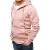 DStreet Bluza męska z kapturem różowa | Shoptok.si