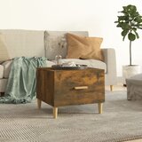 Furnova Klubska mizica dimljeni hrast 50x50x40 cm konstruiran les, (21912970) | Shoptok.si