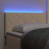  LED glava kreveta Krema 80 cm tkanina | Eponuda.com