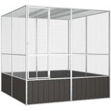 Kavez za ptice antracit 213,5x217,5x211,5 cm pocinčani čelik | shoptok.hr