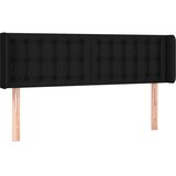 vidaXL Vzglavje z ušesi črno 147x16x78/88 cm blago, (20932883) | Shoptok.si