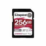 Kingston 256GB, sdxc, sd canvas react plus V60, professional, class 10 uhs-ii U3 V60, up to 280MB/s read and 150MB/s write, for full HD/2K/4K | ePonuda.com