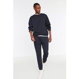Trendyol Navy Blue Knitted Pajamas with Stripes. | Shoptok.si
