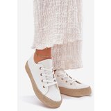 Boto Women's Platform Sneakers With Weaving White Princa | Shoptok.si
