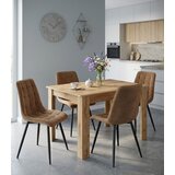  SPLIT stolica - baršunasto smeđe / crne noge x 3 | shoptok.hr
