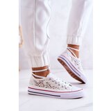 Boto Women's fabric sneakers with openwork White Venture | shoptok.hr