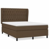 The Living Store Box spring postelja z vzmetnico temno rjav 140x190 cm blago - Box Spring Postelja, (21520321) | Shoptok.si