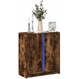  Komoda s LED svjetlima boja dimljenog hrasta 77x34x85 cm drvena | shoptok.hr
