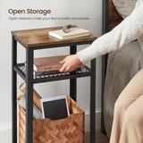  Stolić za odlaganje ELDUR braon/crna | Eponuda.com