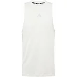 Adidas Tehnička sportska majica 'HIIT' srebrno siva / prljavo bijela