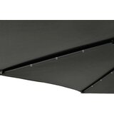  Vrtni suncobran s čeličnom šipkom LED antracit 225x225x212 cm | shoptok.hr