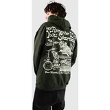 Positive Message Pulover s kapuco forest green
