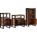 vidaXL Komplet pohištva za kopalnico 3 pcs Trden recikliran les | Shoptok.si