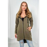 Kesi Sweatshirt with zip at the back khaki | Shoptok.si
