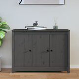 The Living Store Komoda siva 100x35x74 cm trdna borovina - Komoda, (21662757) | Shoptok.si
