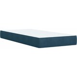 Box spring krevet s madracem tamnoplavi 90x200 cm baršunasti | shoptok.hr