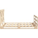  Okvir za krevet s uzglavljem 160 x 200 cm od masivne borovine | shoptok.hr