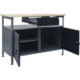  Radni stol crni 120 x 60 x 85 cm čelični | shoptok.hr