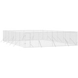vidaXL Vanjski kavez za pse srebrni 8 x 12 x 2 m od pocinčanog čelika | shoptok.hr
