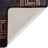 vidaXL perivi tepih 160 x 230 cm crno-zlatni protuklizni | shoptok.hr