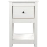  Noćni ormarići 2 kom bijeli 40x35x61,5 cm od masivne borovine | shoptok.hr