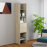 vidaXL Knjižna omara sonoma hrast 40x35x180 cm iverna plošča | Shoptok.si