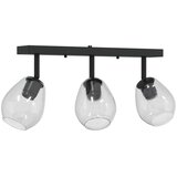  Stropni reflektor Crna 54 x 13 x 26 cm Staklo i Metal | shoptok.hr