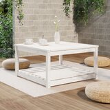  Vrtni stol bijeli 82,5 x 82,5 x 45 cm od masivne borovine | Eponuda.ba