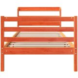 vidaXL Okvir kreveta bez madraca voštano smeđi 75 x 190 cm od borovine | shoptok.hr