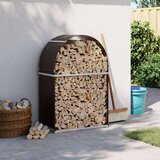  Držač za cjepanice smeđi 80x45x120 cm od pocinčanog čelika | shoptok.hr