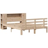 vidaXL Knjižna postelja brez vzmetnice 140x190 cm trdna borovina | Shoptok.si