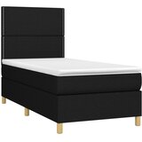  s oprugama i madracem crni 90x200 cm od tkanine | shoptok.hr