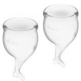 Satisfyer komplet menstrualnih skodelic Feel Secure, prozoren | Shoptok.si