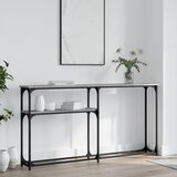  Konzolni stol siva boja hrasta 145x22,5x75 cm konstruirano drvo Cijene