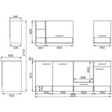 RESPEKTA Kuhinjski Blok Brez Aparatov 220cm | Shoptok.si